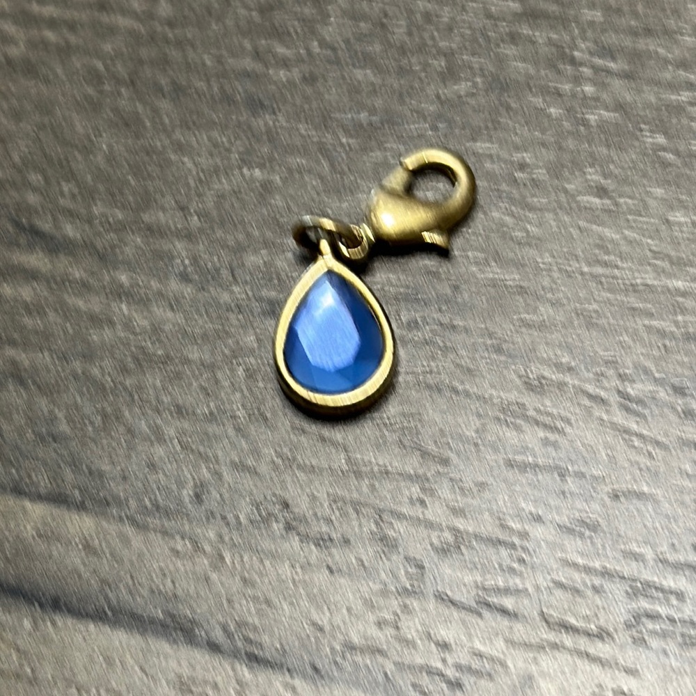 Lia sophia Sapphire gold charm